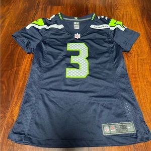 Women's Nike NFL Russell Wilson Seattle Seahawks Home Jersey Shirt (113)